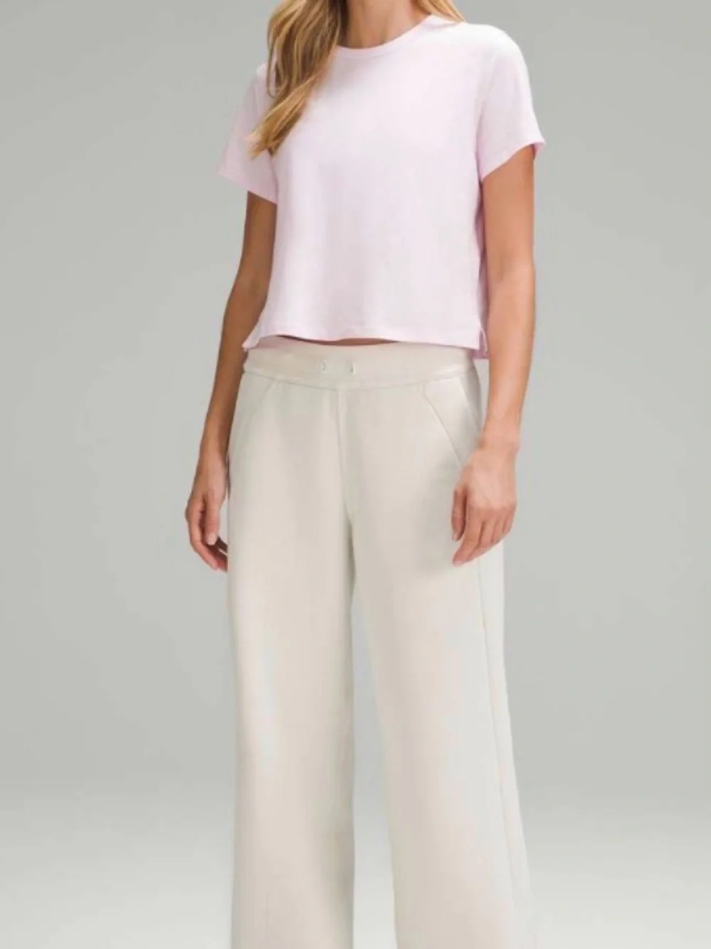Lululemon Classic-Fit Cotton-Blend T-Shirt Meadowsweet Pink - Picture 4 of 5